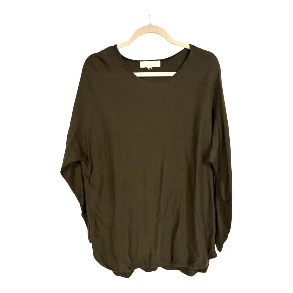 MICHAEL Michael Kors Sweater Women’s 18 Long Sleeve Army Green Lightweight Knit